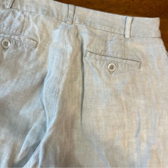 Gap women’s 100% linen tan ivory womens cropped pants size 2 - Picture 7 of 8